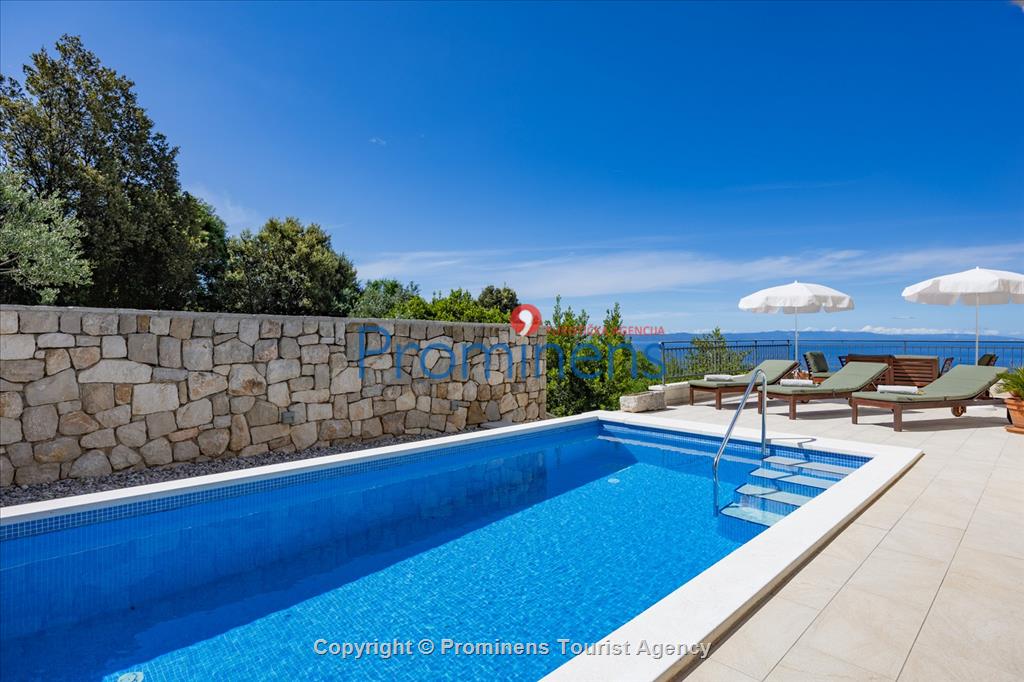 Ferienhaus Mely mit beheiztem Pool in Makarska - Panoramablick und Entspannung