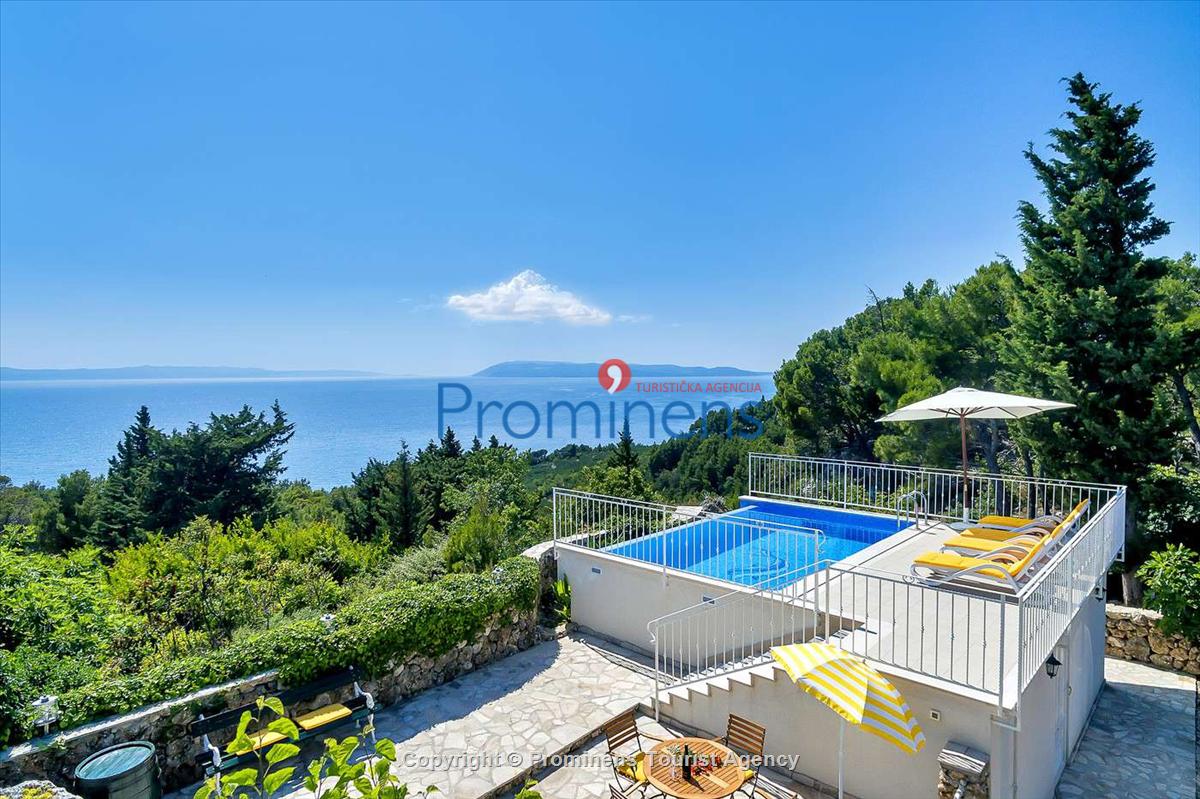 Ferienhaus Finestra mit Pool in  Tučepi an Makarska Riviera mit zwei Schlafzimmern-Kroatien -Familienurlaub 