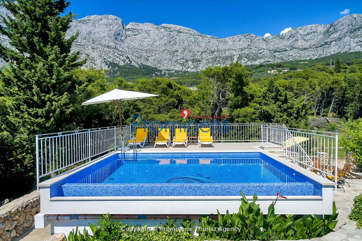 Ferienhaus Finestra mit Pool in  Tučepi an Makarska Riviera mit zwei Schlafzimmern-Kroatien -Familienurlaub 