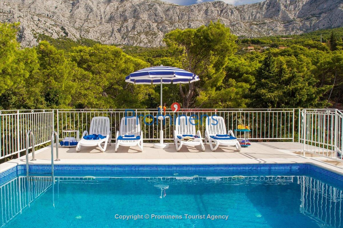 Ferienhaus Finestra mit Pool in  Tučepi an Makarska Riviera mit zwei Schlafzimmern-Kroatien -Familienurlaub 