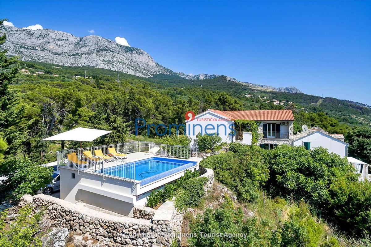 Ferienhaus Finestra mit Pool in  Tučepi an Makarska Riviera mit zwei Schlafzimmern-Kroatien -Familienurlaub 