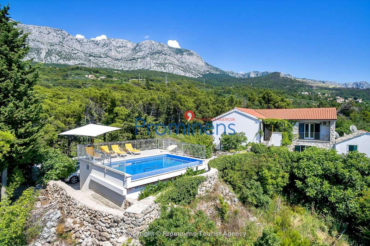 Ferienhaus Finestra mit Pool in  Tučepi an Makarska Riviera mit zwei Schlafzimmern-Kroatien -Familienurlaub 