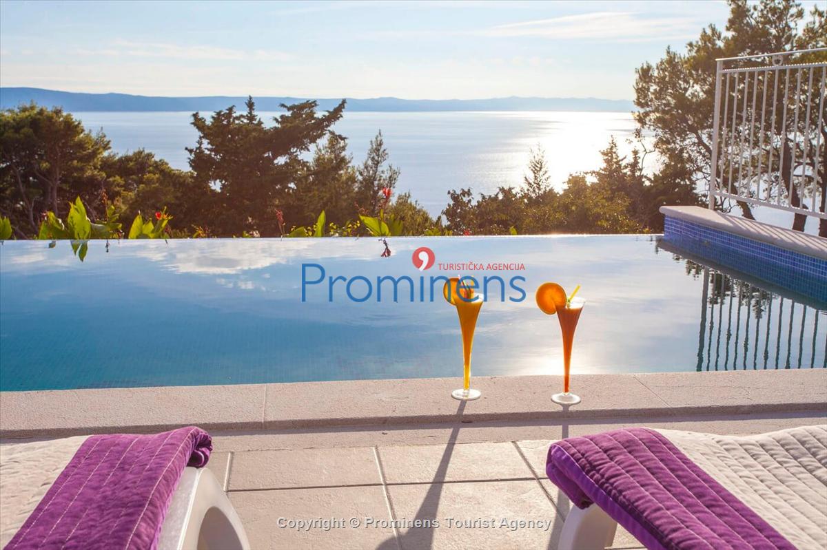 Ferienhaus Finestra mit Pool in  Tučepi an Makarska Riviera mit zwei Schlafzimmern-Kroatien -Familienurlaub 