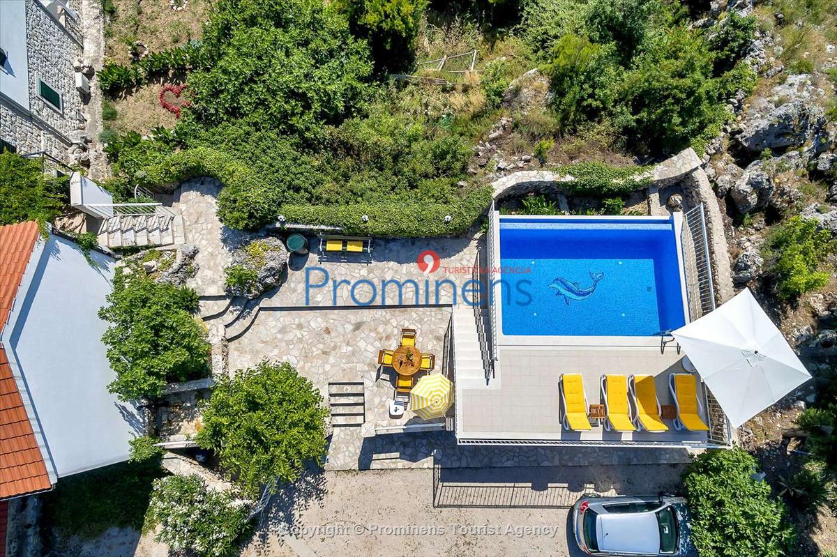 Ferienhaus Finestra mit Pool in  Tučepi an Makarska Riviera mit zwei Schlafzimmern-Kroatien -Familienurlaub 