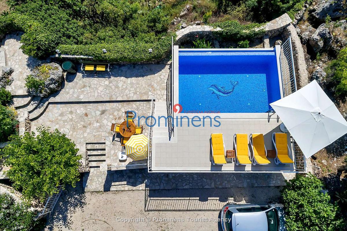 Ferienhaus Finestra mit Pool in  Tučepi an Makarska Riviera mit zwei Schlafzimmern-Kroatien -Familienurlaub 