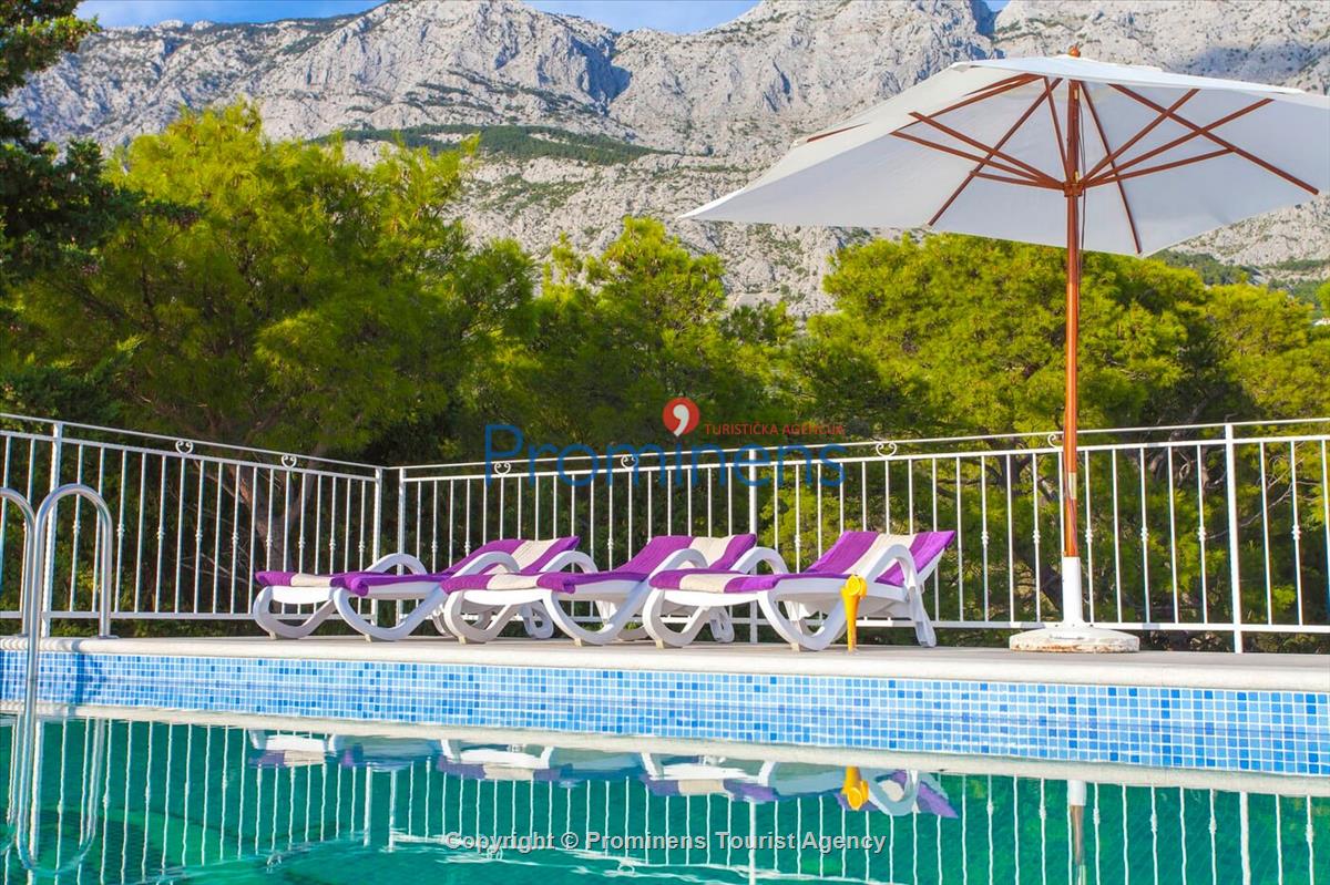 Ferienhaus Finestra mit Pool in  Tučepi an Makarska Riviera mit zwei Schlafzimmern-Kroatien -Familienurlaub 