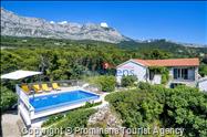 Ferienhaus Finestra mit Pool in  Tučepi an Makarska Riviera mit zwei Schlafzimmern-Kroatien -Familienurlaub 