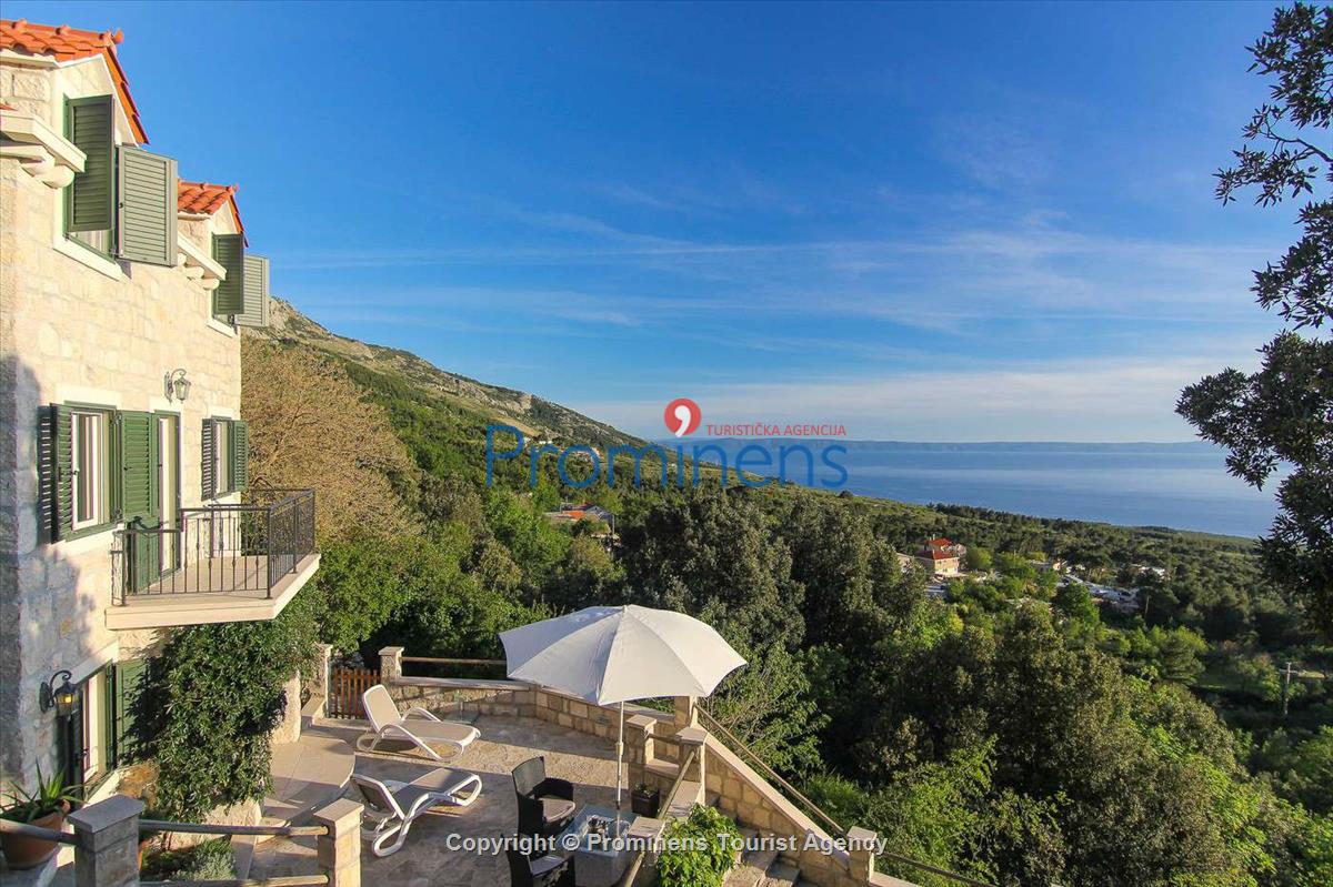 Ferienhaus Villa Dado Baška Voda,  Makarska Riviera  Kroatien  mit Meerblick beheiztem Pool und Garten