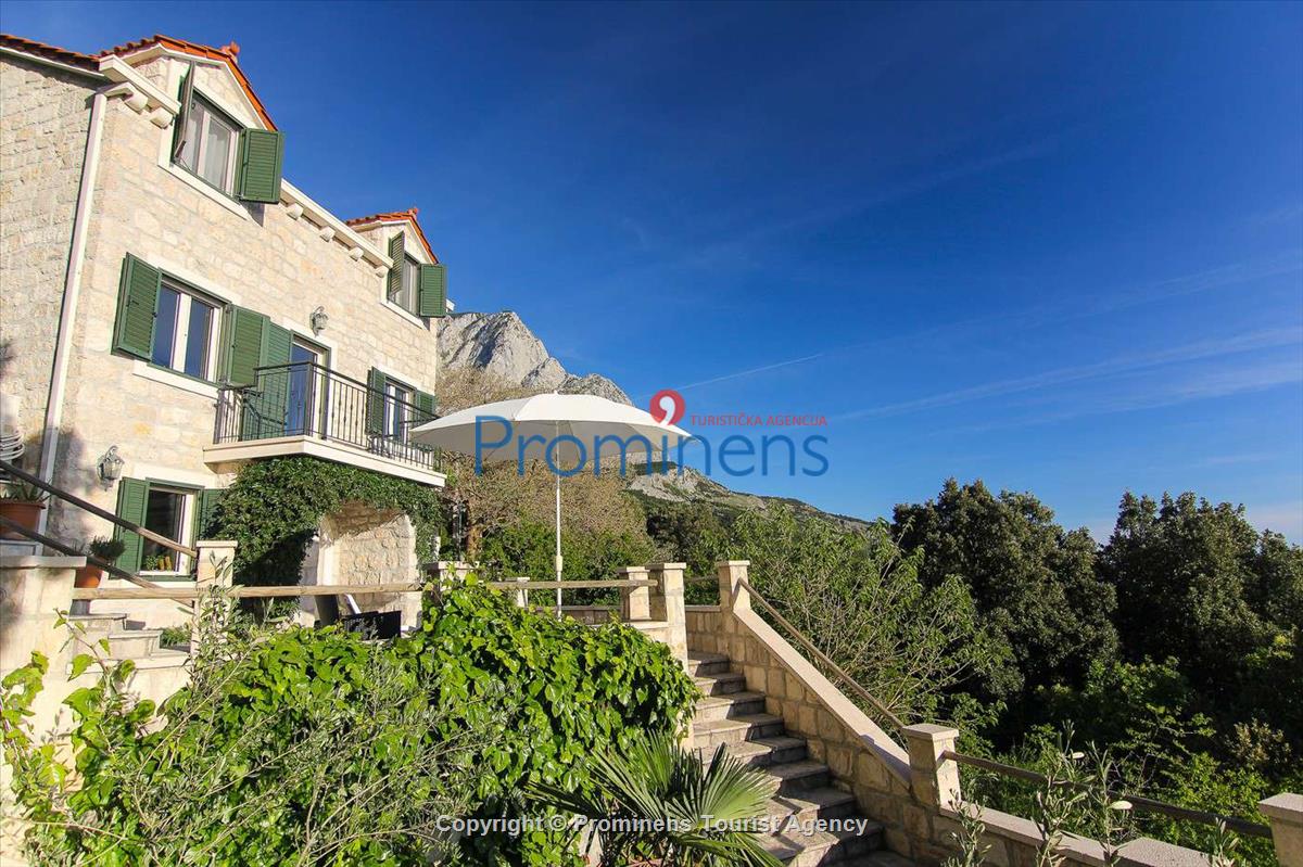 Ferienhaus Villa Dado Baška Voda,  Makarska Riviera  Kroatien  mit Meerblick beheiztem Pool und Garten