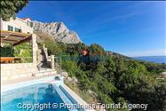 Ferienhaus Villa Dado Baška Voda,  Makarska Riviera  Kroatien  mit Meerblick beheiztem Pool und Garten