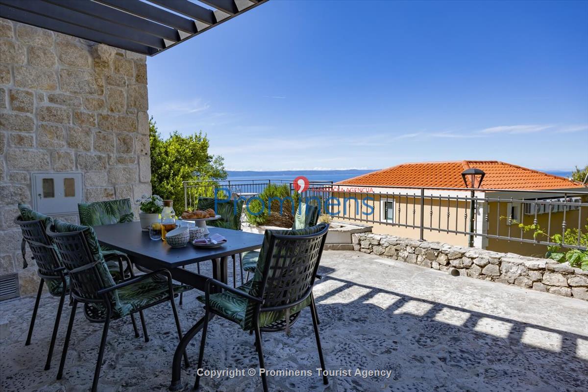 Ferienhaus Mely mit beheiztem Pool in Makarska - Panoramablick und Entspannung