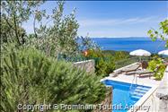 Ferienhaus Mely mit beheiztem Pool in Makarska - Panoramablick und Entspannung