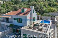 Ferienhaus Mely mit beheiztem Pool in Makarska - Panoramablick und Entspannung