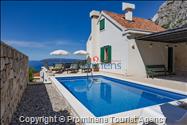 Ferienhaus Mely mit beheiztem Pool in Makarska - Panoramablick und Entspannung