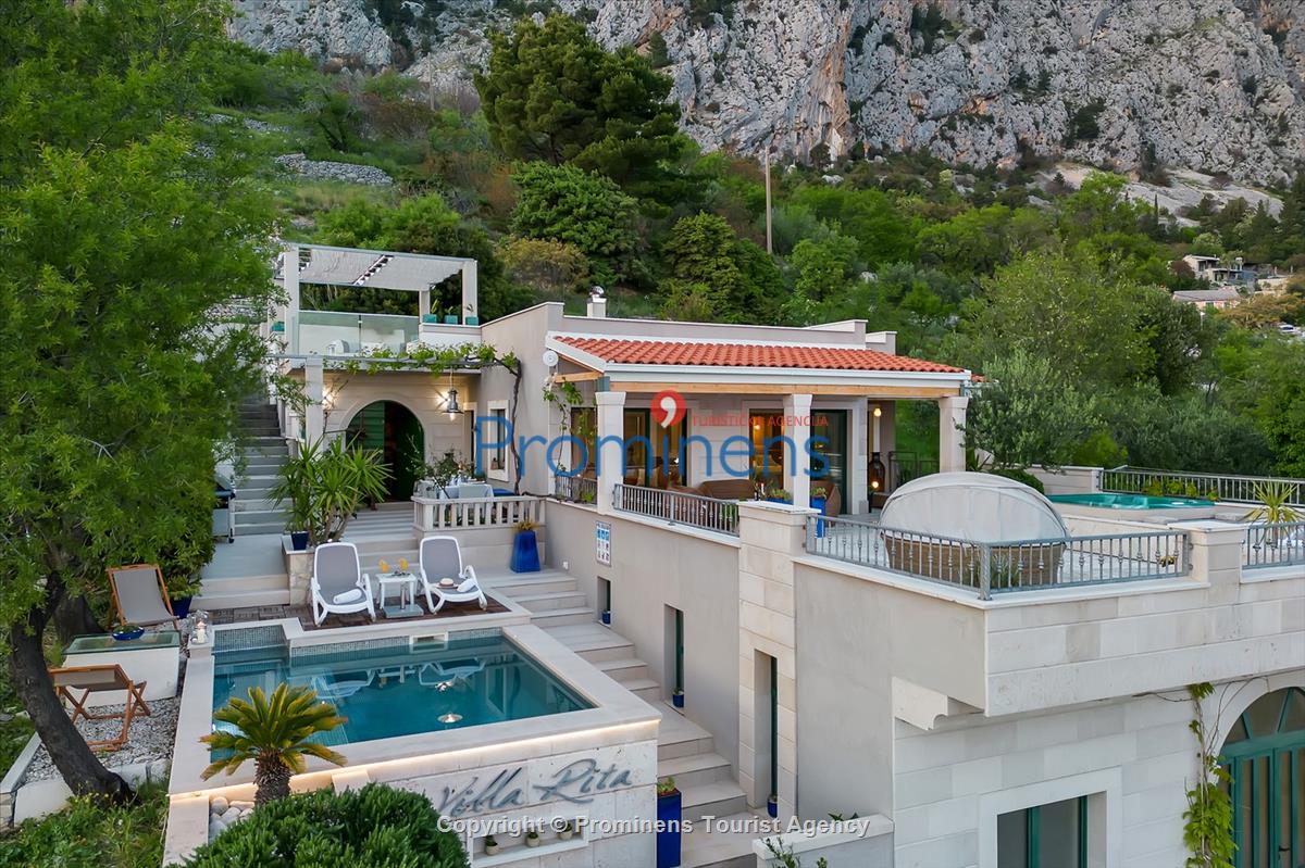 Ferienhaus mit Pool Villa Rita in Makarska - Kroatien im Naturpark Biokovo