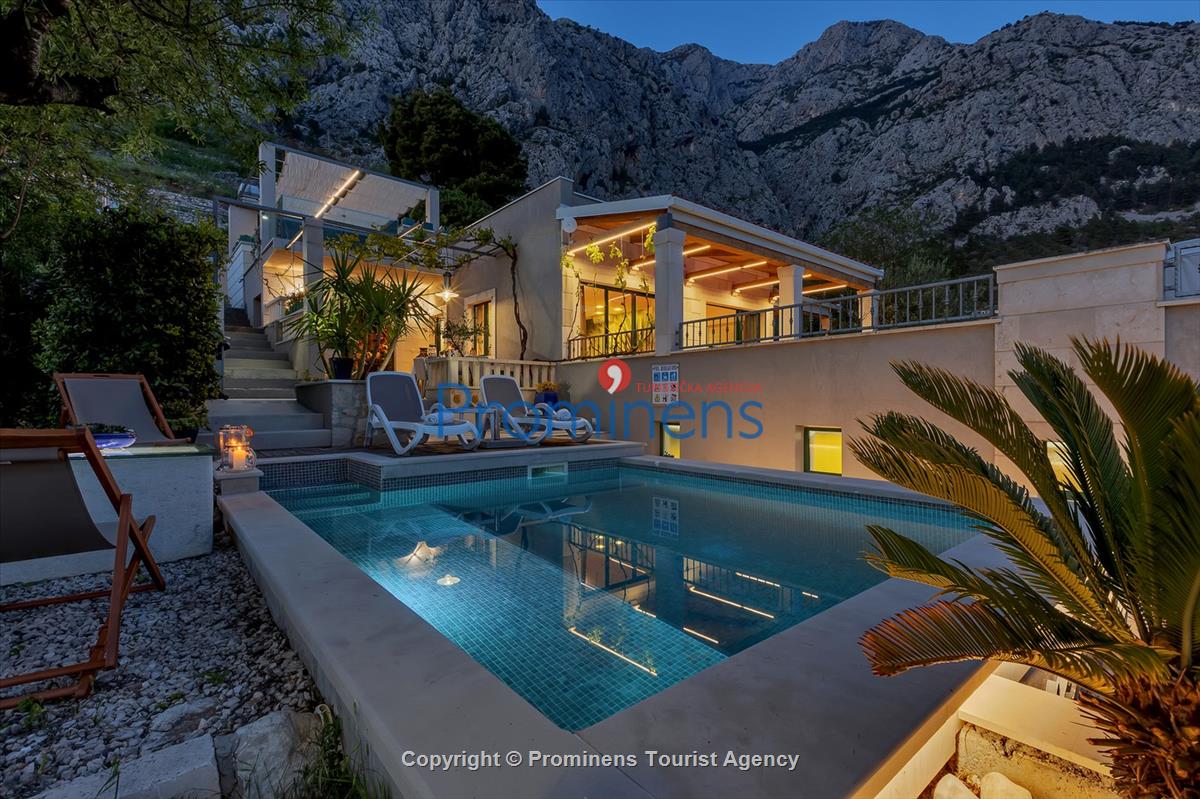 Ferienhaus mit Pool Villa Rita in Makarska - Kroatien im Naturpark Biokovo