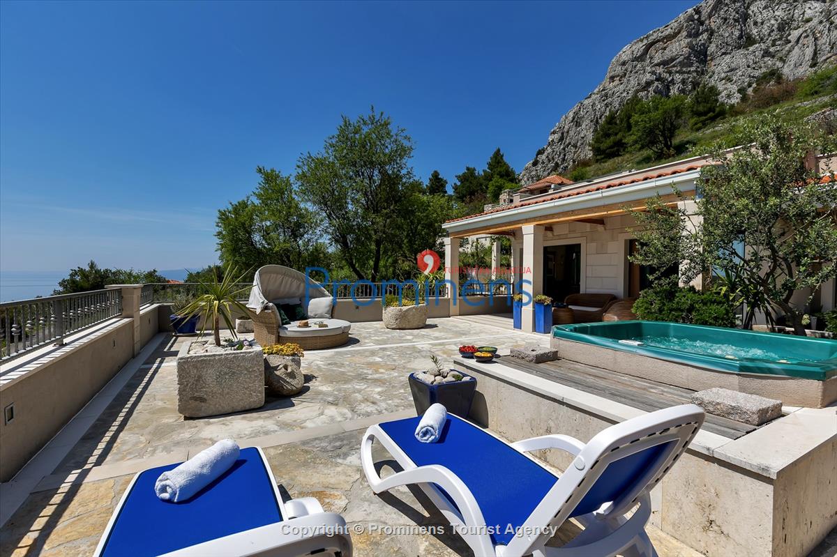 Ferienhaus mit Pool Villa Rita in Makarska - Kroatien im Naturpark Biokovo