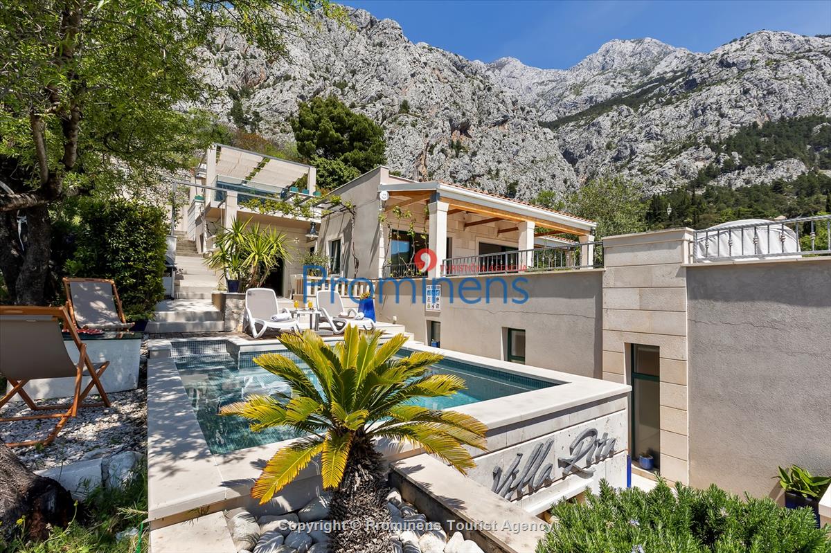 Ferienhaus mit Pool Villa Rita in Makarska - Kroatien im Naturpark Biokovo