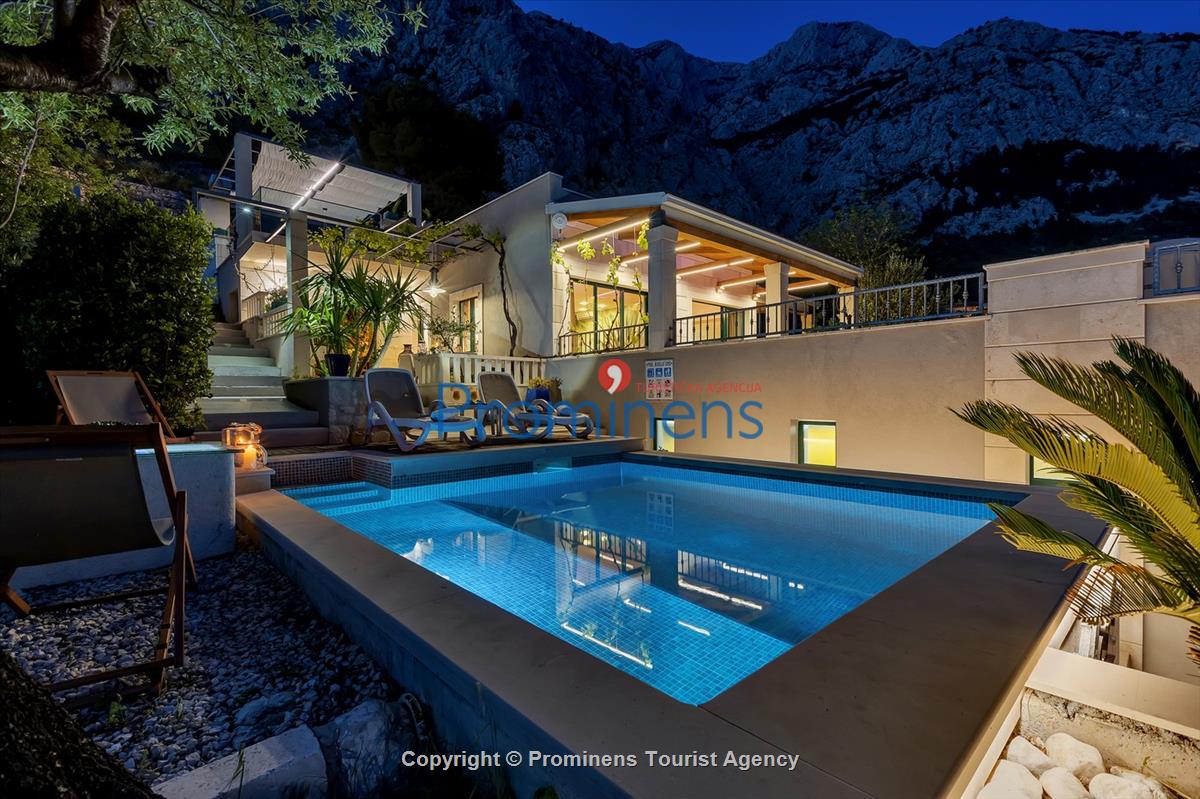 Ferienhaus mit Pool Villa Rita in Makarska - Kroatien im Naturpark Biokovo