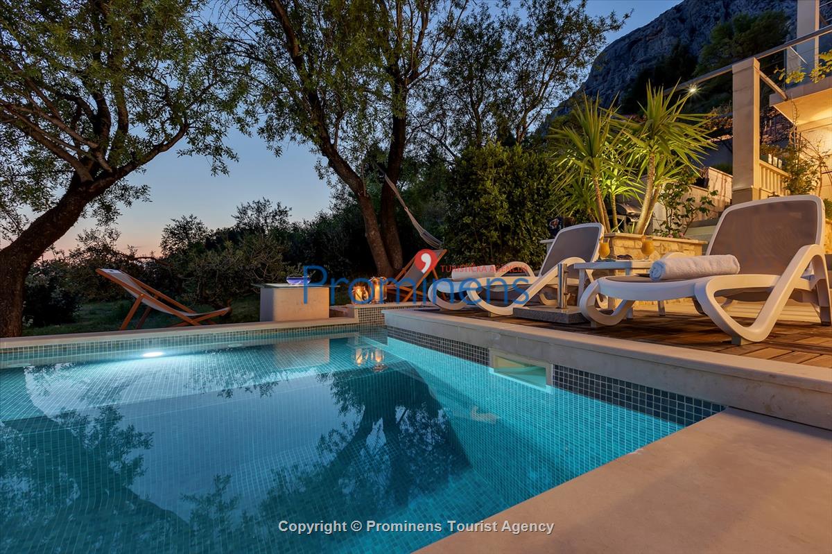 Ferienhaus mit Pool Villa Rita in Makarska - Kroatien im Naturpark Biokovo