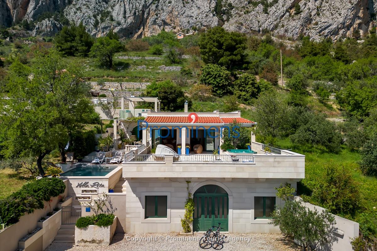 Ferienhaus mit Pool Villa Rita in Makarska - Kroatien im Naturpark Biokovo