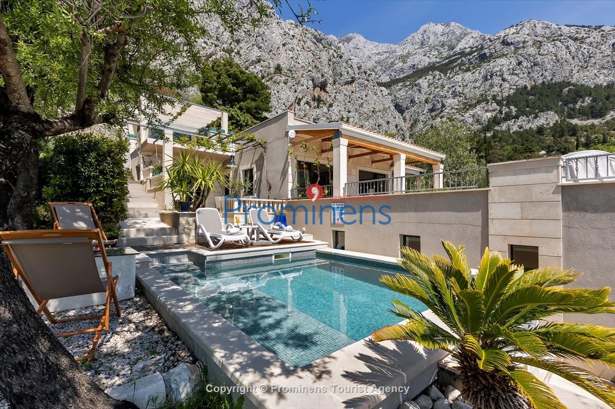 Ferienhaus mit Pool Villa Rita in Makarska - Kroatien im Naturpark Biokovo