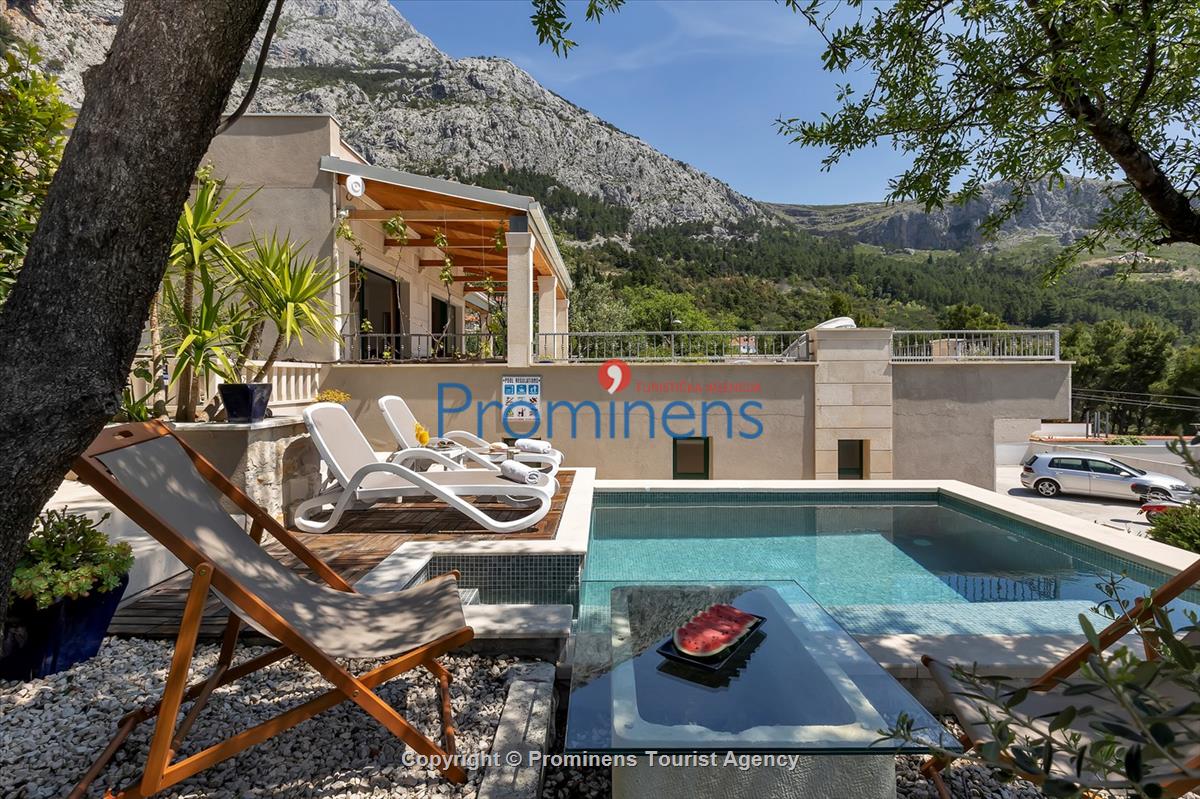 Ferienhaus mit Pool Villa Rita in Makarska - Kroatien im Naturpark Biokovo