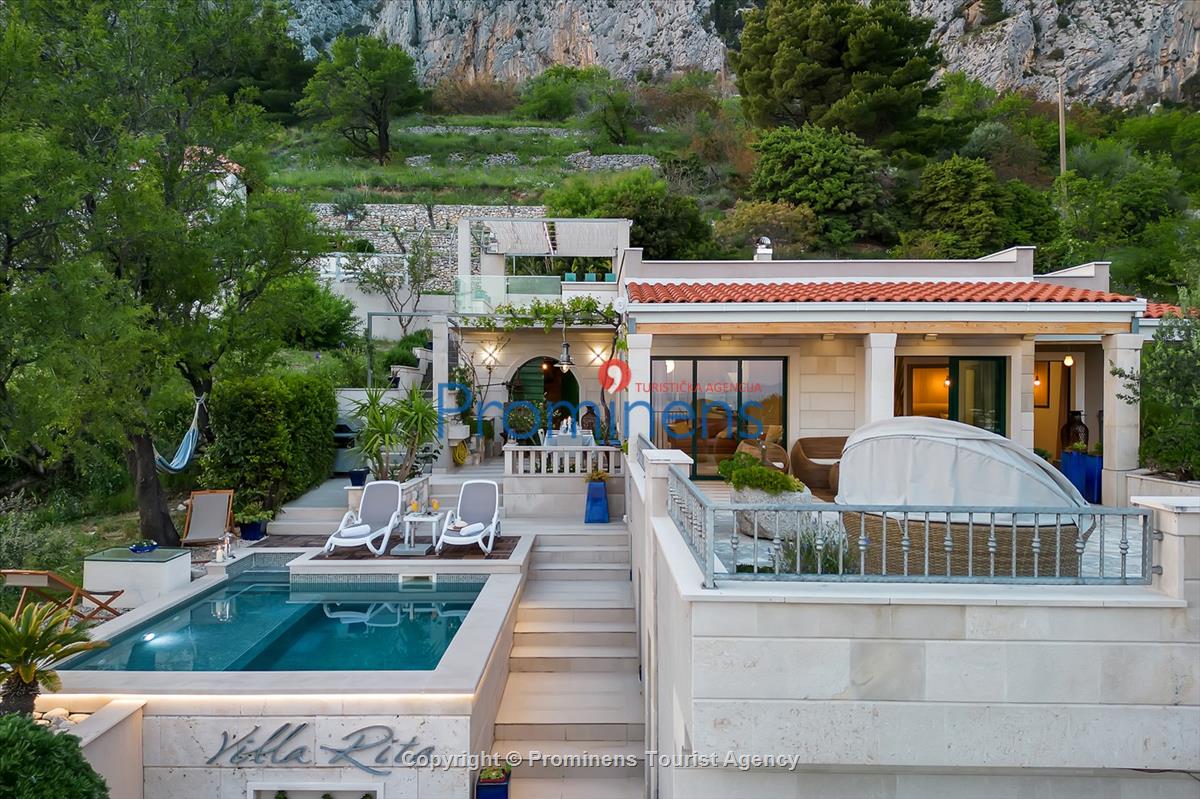 Ferienhaus mit Pool Villa Rita in Makarska - Kroatien im Naturpark Biokovo