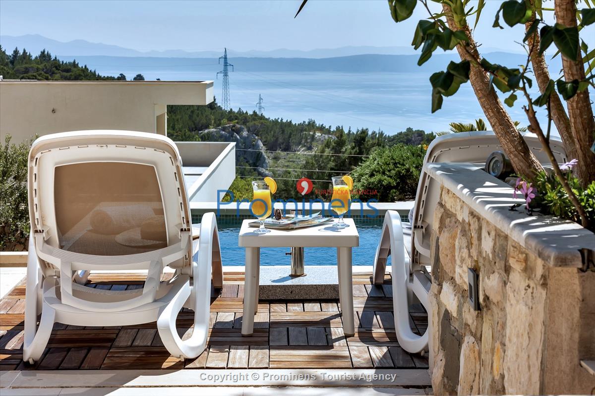 Ferienhaus mit Pool Villa Rita in Makarska - Kroatien im Naturpark Biokovo