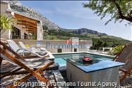 Ferienhaus mit Pool Villa Rita in Makarska - Kroatien im Naturpark Biokovo