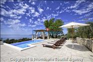 Bezaubernde Villa Mendula in Puharici mit beheiztem Infinity-Pool - Entspannter Urlaub oberhalb von Makarska, Kroatien