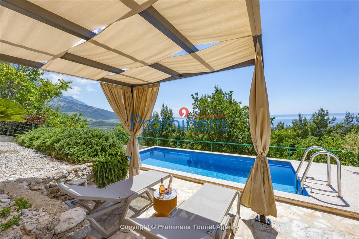 Holiday home Vista Mare with pool and sea view Baska Voda