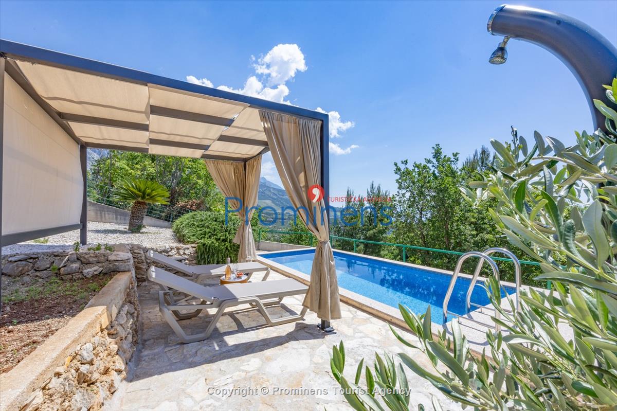 Ferienhaus mit Pool Vista Mare Baška Voda Kroatien