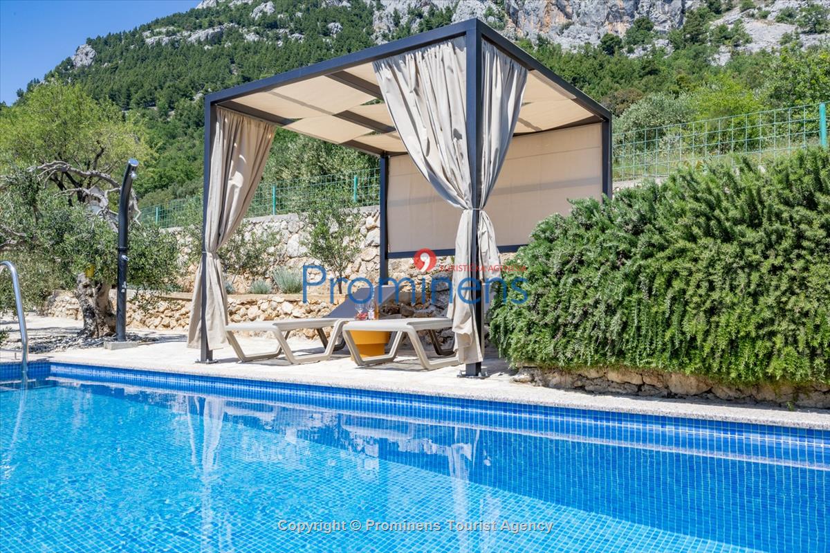 Ferienhaus mit Pool Vista Mare Baška Voda Kroatien