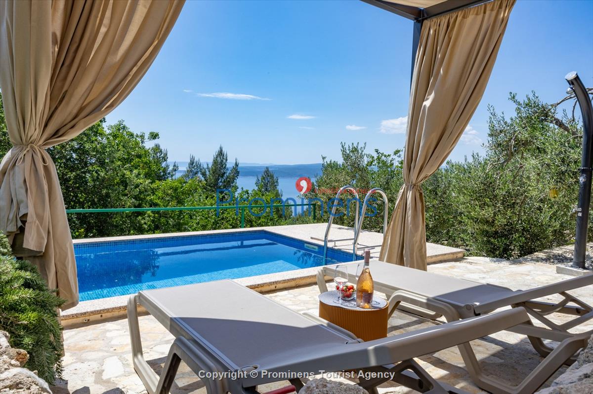 Holiday home Vista Mare with pool and sea view Baska Voda