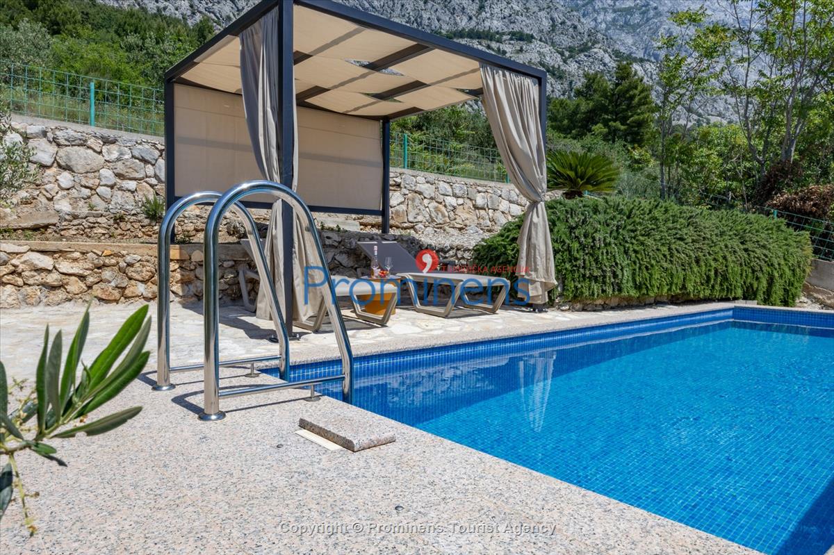 Ferienhaus mit Pool Vista Mare Baška Voda Kroatien