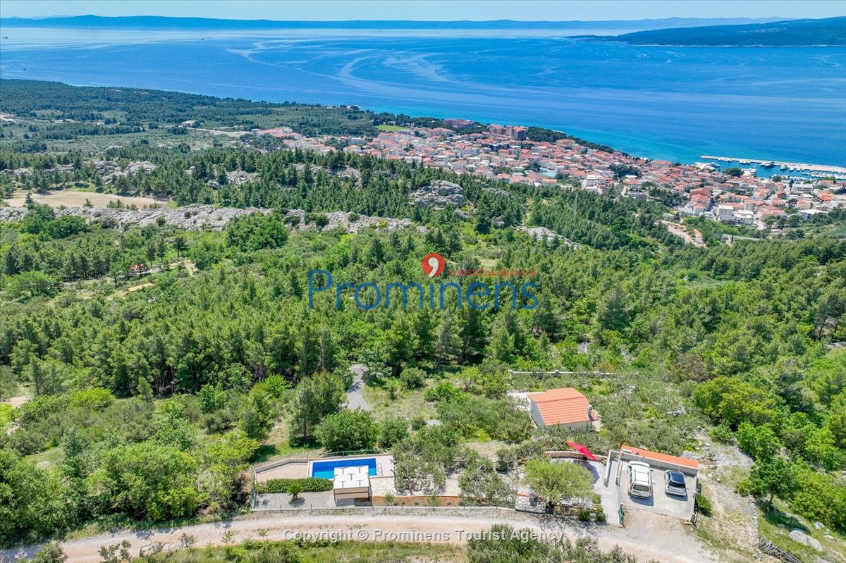 Ferienhaus mit Pool Vista Mare Baška Voda Kroatien