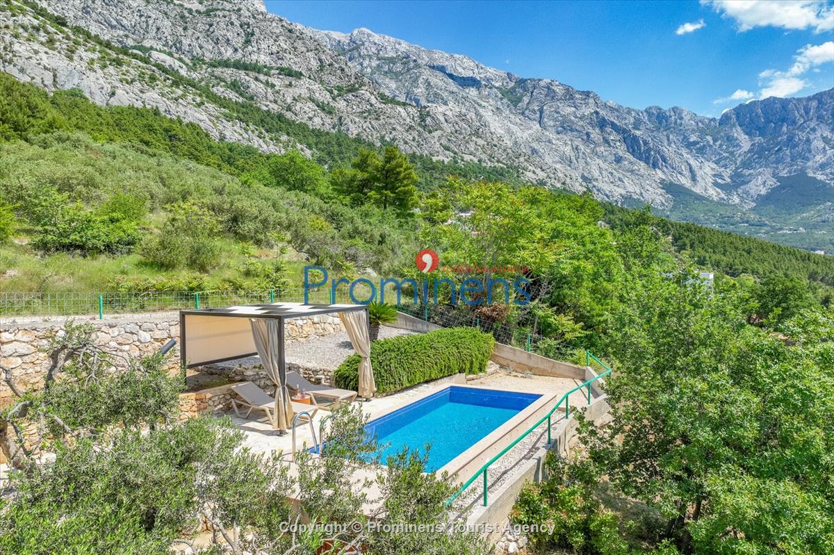 Holiday home Vista Mare with pool and sea view Baska Voda