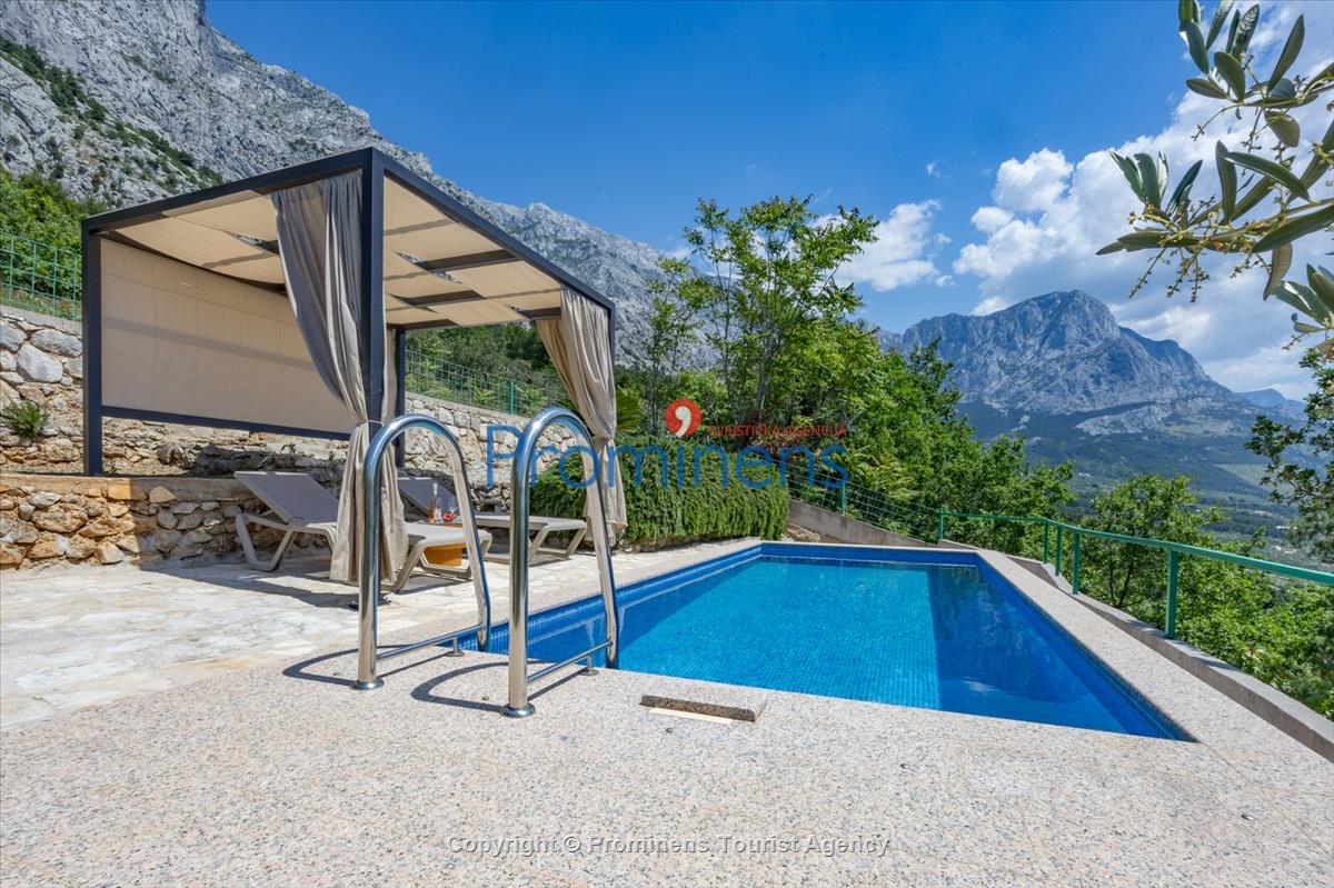 Ferienhaus mit Pool Vista Mare Baška Voda Kroatien