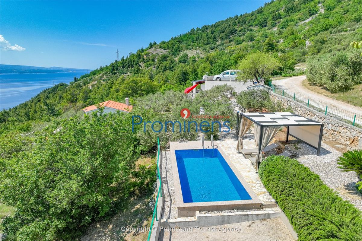 Holiday home Vista Mare with pool and sea view Baska Voda