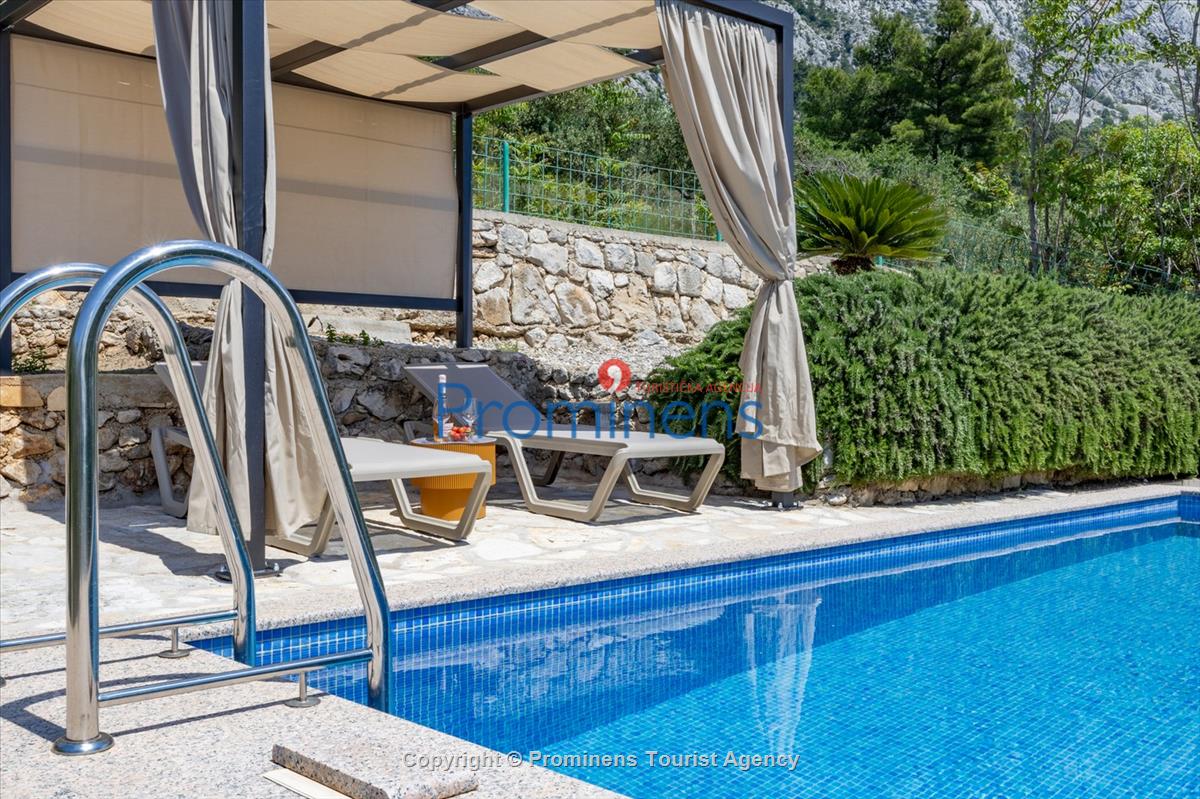 Ferienhaus mit Pool Vista Mare Baška Voda Kroatien