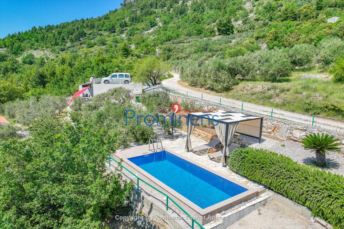 Holiday home Vista Mare with pool and sea view Baska Voda