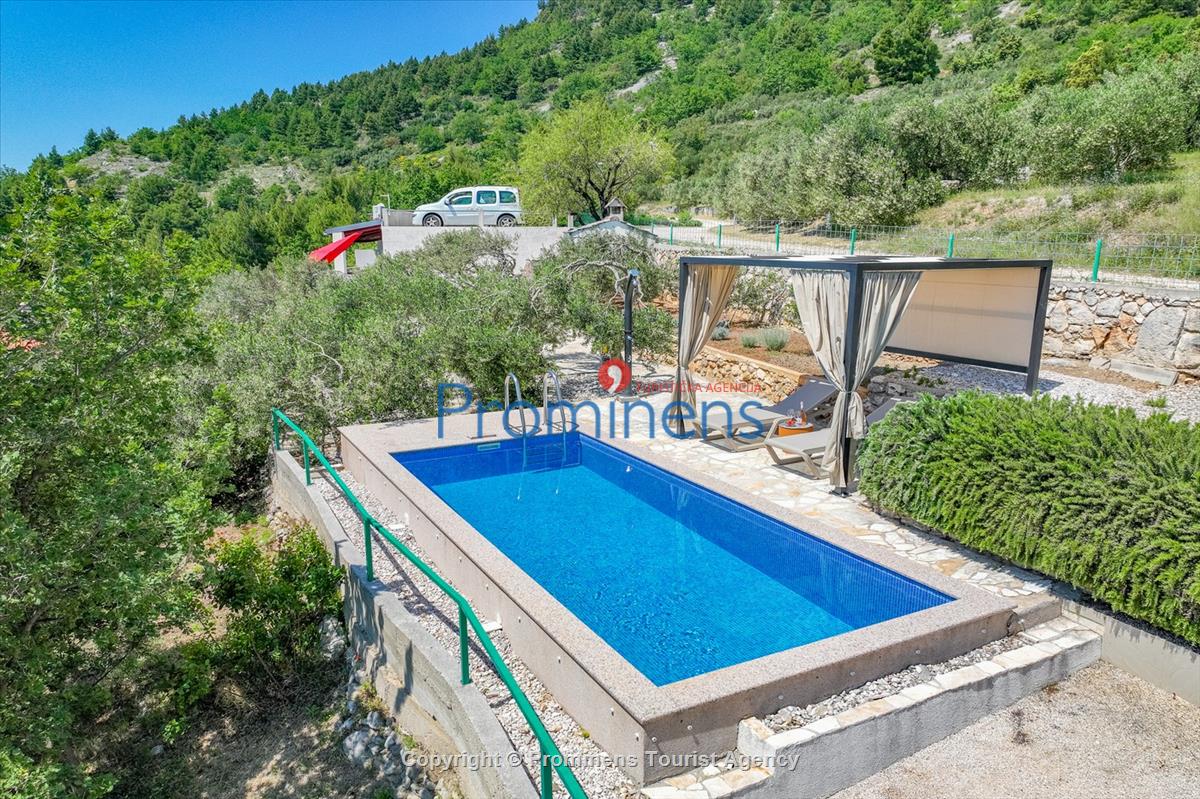 Ferienhaus mit Pool Vista Mare Baška Voda Kroatien