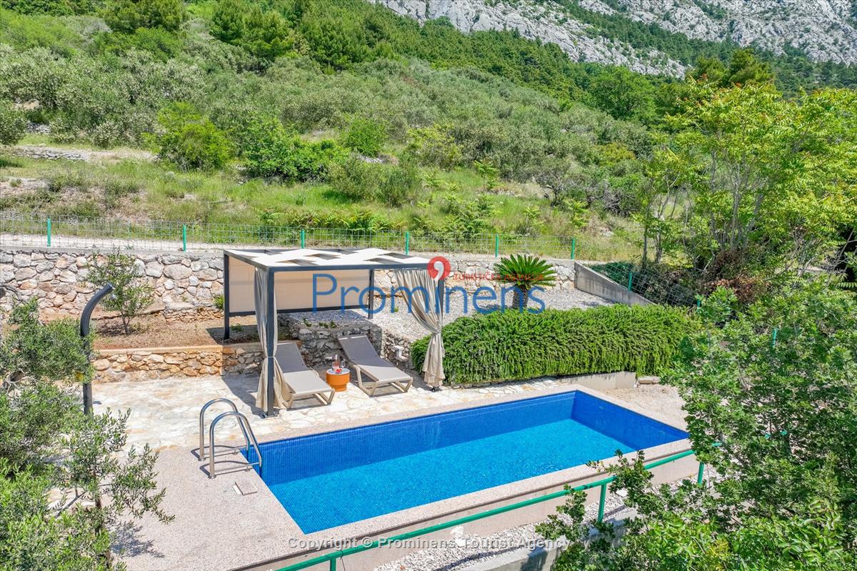 Ferienhaus mit Pool Vista Mare Baška Voda Kroatien