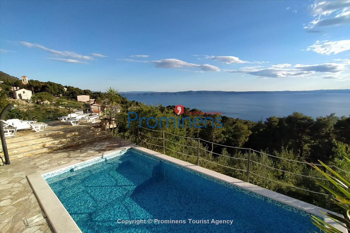 Charmantes Ferienhaus mit Pool und Meerblick in Tučepi - Kroatien an der Makarska Riviera 