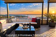 Penthouse apartman s whirlpoolom i pogledom na more, Makarska – 6 gostiju, 3 spavaće sobe