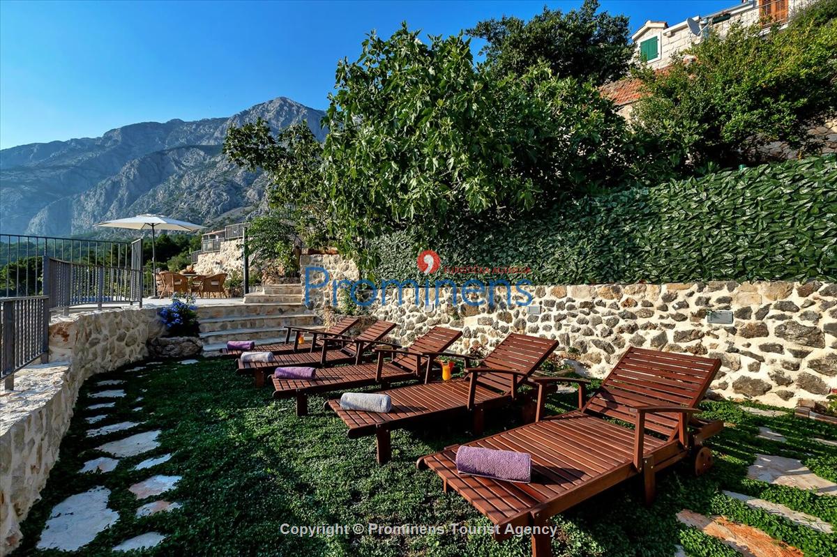 Fereinhaus Stina mit Pool und Meerblick in Tučepi - Makarska Riviera -Kroatien mieten