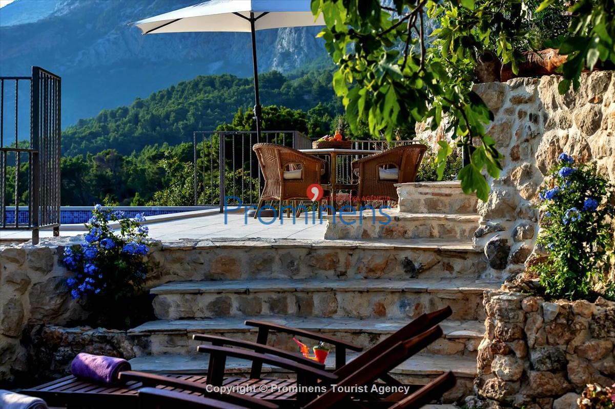 Fereinhaus Stina mit Pool und Meerblick in Tučepi - Makarska Riviera -Kroatien mieten