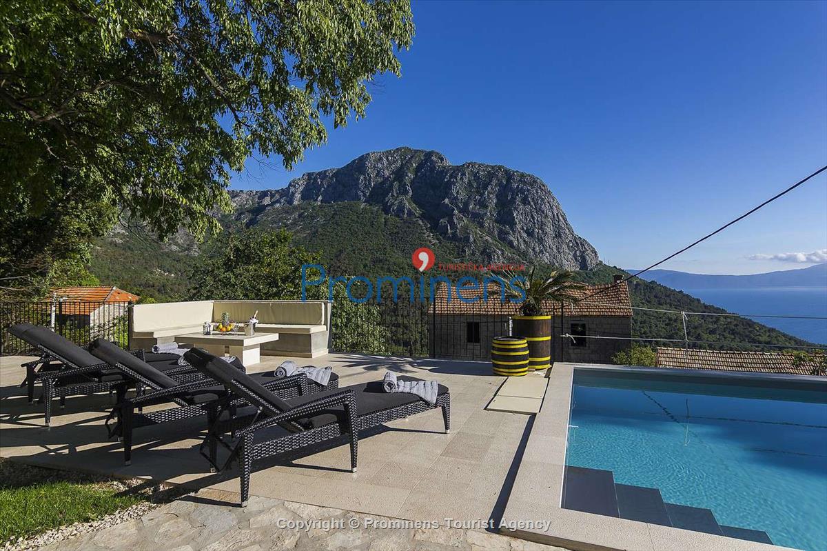 Ferienhaus Kostela mit Pool Zaostrog Makarska Riviera