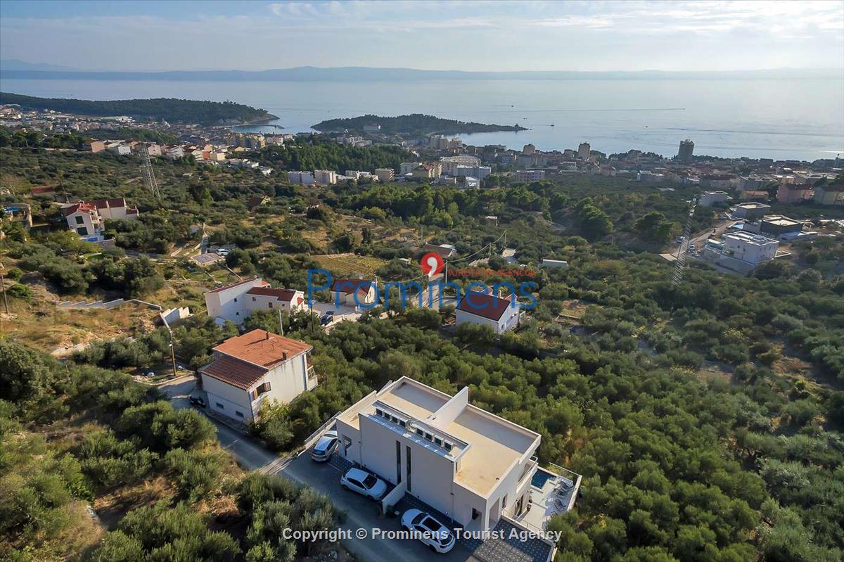 Villa Nera mit Pool in Makarska ruhige Lage drei Schlafzimmer Meerblick, Familienurlaub 